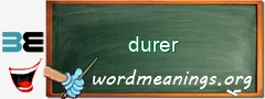 WordMeaning blackboard for durer